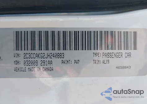 2018 Chrysler 300 Limited Awd из США, поврежденный, VIN 2C3CCAKG2JH240883